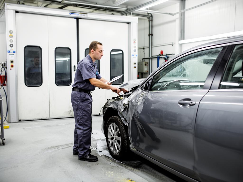 Auto Body Marketing professional at work