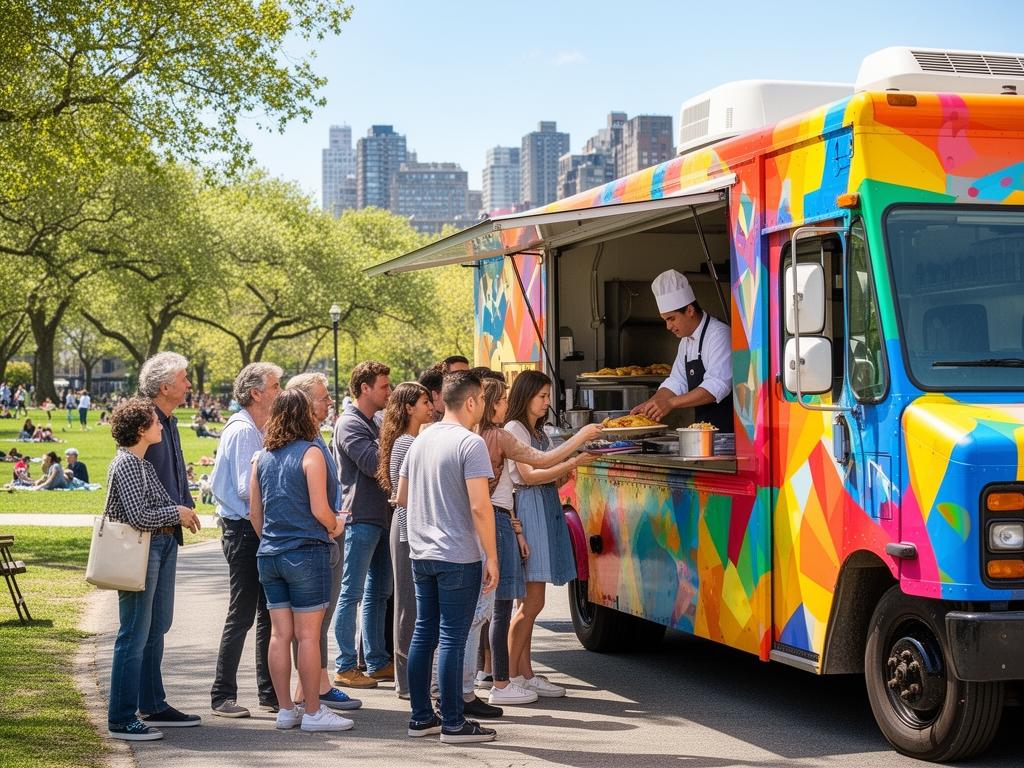 Food Truck Marketing professional at work