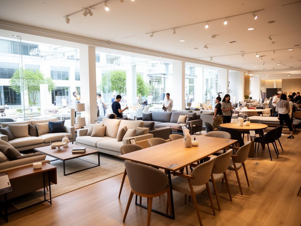 Furniture Store Marketing professional at work